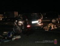 Под Волгоградом водитель-пенсионер устроил двойное ДТП и погиб