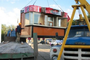 Демонтаж незаконных киосков