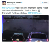 На железнодорожной станции робот подорвался на взрывном устройстве