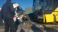 Под Волгоградом «Скорая» протаранила автобус, есть жертвы