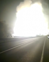 В Московской области горит газопровод