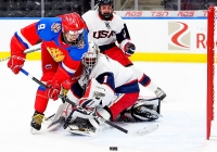 США - Россия - 4:5 (0:0; 0:2; 4:3).