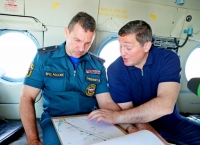 Губернатор оценил пожароопасную обстановку с воздуха