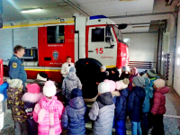 Юные волгоградцы посетили пожарную часть