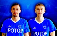 Полузащитник Андрей Горбанец и защитник Игорь Климов