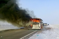 Сгоревший автобус
