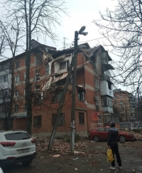 Из-за взрыва газа в Краснодаре частично обрушился пятиэтажный дом