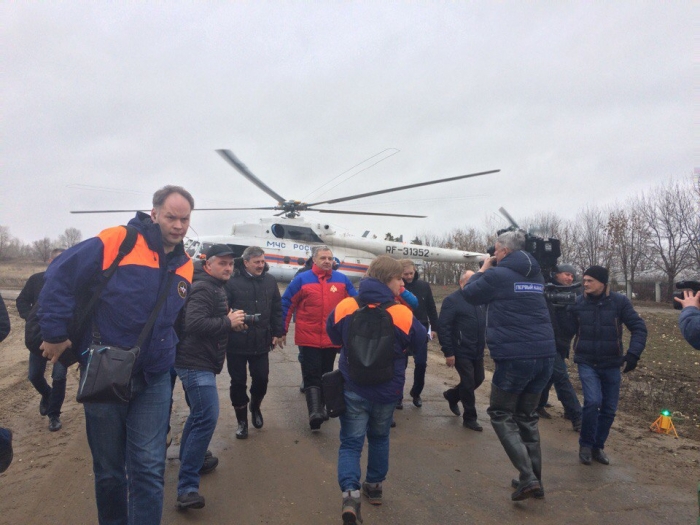 Пучков прибыл на место подтопления хутора Безымянка