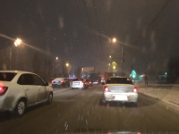 На два района Волгограда растянулась автомобильная пробка