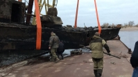 В Волгограде разминировали бронекатер, поднятый со дна Волги