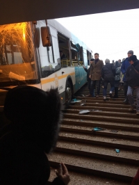 Водителя, въехавшего в переход в Москве, срочно госпитализировали