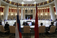 Рогозин в Волгограде посетил Мамаев курган и провел совещание в музее-заповеднике «Сталинградская битва»