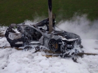  В сгоревшем Maserati бесследно пропало тело кота