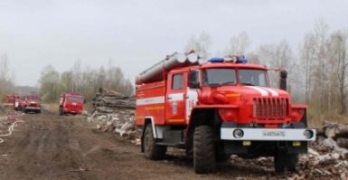 Пожар на Сарпинских озерах