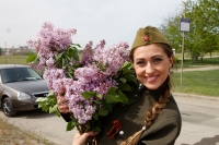 Студенты ВолГУ ради флэш-моба перекрыли Вторую Продольную