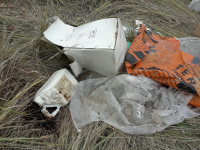 В пойме Царицы в Волгограде убрали еще 50 канистр с химикатами