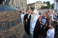 В Волгограде освятили колокола для будущего собора Александра Невского