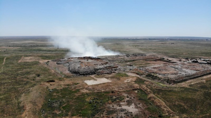  На мусорном полигоне под Волгоградом нашли «мину» замедленного действия