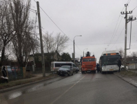 ДТП перегородило для проезда всю улицу Качинцев
