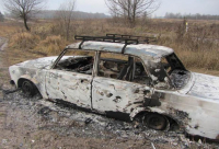 Под Волгоградом «Жигули» опрокинулись в кювет и загорелись