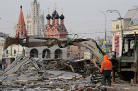 снос павильонов Москва