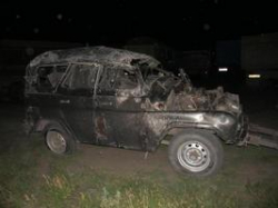 Под Волгоградом УАЗ опрокинулся на грунтовой дороге