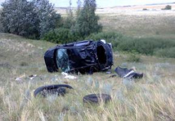 Под Волгоградом водитель из Ингушетии опрокинул «Пежо» в кювет Под Волгоградом водитель из Ингушетии опрокинул «Пежо» в кювет