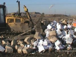 В Волгограде уничтожили более 22 тысяч бутылок алкогольного фальсификата В Волгограде уничтожили более 22 тысяч бутылок алкогольного фальсификата