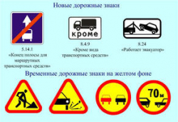 Новый год принесет десяток дорожных знаков