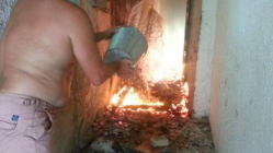 В Волгограде горел стадион «Монолит» В Волгограде горел стадион «Монолит»