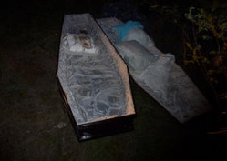 Под Волгоградом нашли гроб без покойника