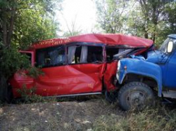 Под Волгоградом грузовик таранил остановившийся автобус с детьми: пострадали три малыша Под Волгоградом грузовик таранил остановившийся автобус с детьми: пострадали три малыша