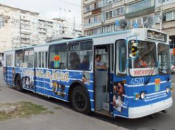 По Первой Продольной Волгограда ездит «поющий» троллейбус По Первой Продольной Волгограда ездит «поющий» троллейбус